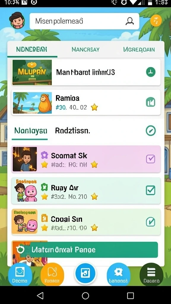 aceparty - Karakter unik yang dapat dipilih sesuai selera pemain.
