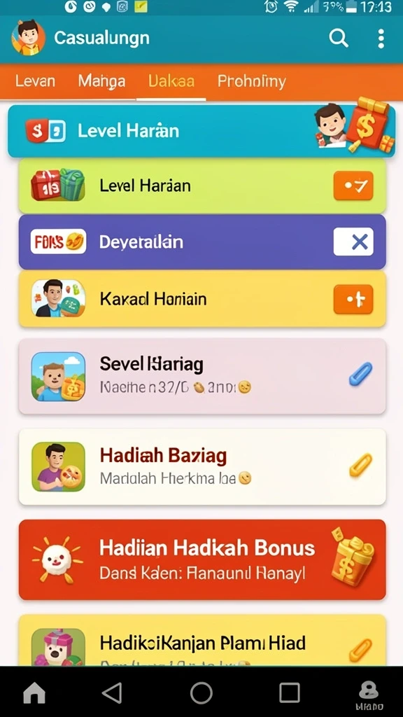 spingila - Karakter unik dengan kemampuan khusus untuk setiap level.