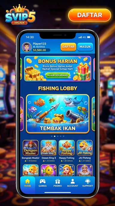 Layar utama svip5 — antarmuka bersih setelah instalasi